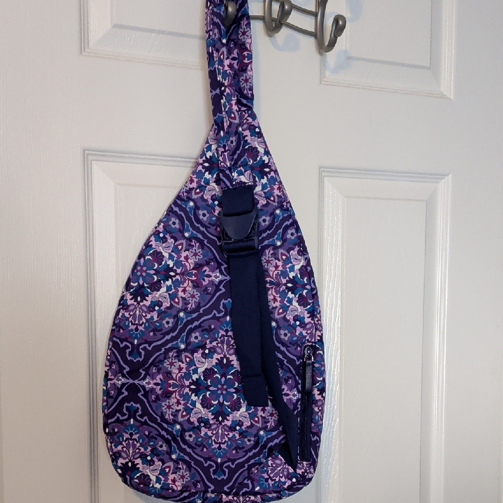 Vera Bradley Purple Floral Sling Bag - Picture 2 of 4